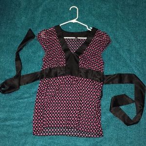 Rampage top- black and pink